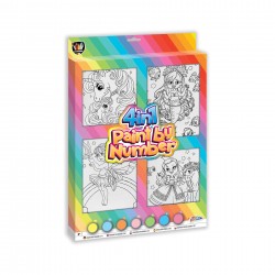 DESEN MOXY CU NUMERE, 4 ÎN 1, PENTRU FETE - 6605330223 - 6605330223 - view 1