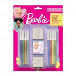 SET BARBIE MULTIPPRINT, PENTRU FATA, CU 2 TIMBRIE SI 8 FELS - 6605330230 - 6605330230 - view 1