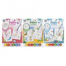 TABLA MOXY CU NUMERE, 2XA4, CU PERIE SI 6 VOPSELE, ASORTAT, 48 BUC - 6605330257 - 6605330257 - view 1