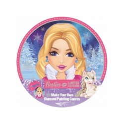 PÂNZĂ MOXY PENTRU PICTURA CU MĂRGELE BESTIES - FATA, ROTUND, 30 CM - 6605330273 - 6605330273 - view 1