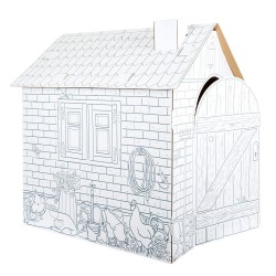CASĂ MICĂ DE JOACĂ PICIULUI, CARTON, 87 X 71 X 88 CM - 6611100402 - 6611100402 - view 1