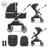 CARUUT COMBINAT PENTRU COPII LORELLI REYA 2B1 CU COS PENTRU JASP NEGRU NUSCUTI - 10022072501