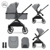 CARUUT COMBINAT PENTRU COPII LORELLI REYA 2B1 CU COS PENTRU NOI-NASCUTI GRI - 10022072506