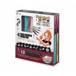SET CREATIV, BUKI FRANCE, PIXURI DE TATUAJ CU MODEL, AUR - BK54381 - BK54381 - view 1