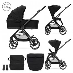 CARUUT COMBINAT PENTRU COPII LORELLI VENICE 2B1 CU COS PENTRU NOI-NASCUTI NEGRU - 10022042501 - 10022042501 - view 1