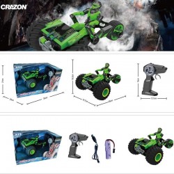 АТВ за дрифтове Crazon с 360° въртене, звукови и светлинни ефекти, RC, зелено - CR333-BX2301-G - view 4
                  