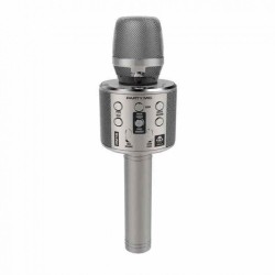 MICROFON DE PETRECERE KIDS CU LUMINI LED - ARGINTIU - PM15L(SL) - PM15L(SL) - view 1