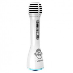 Детски Bluetooth микрофон iDance със светлини и тонколона, бял - PM6(WH)-C2 - view 3
                  