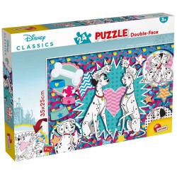PUZZLE, LISCIANI, 101 DALMATANI, PUZZLE DUBLE FACE 24 BUC. - LI99474 - LI99474 - view 1