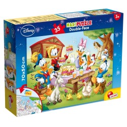 PUZZLE, LISCIANI, MICKEY MOUSE, PUZZLE CU DOUĂ FEȚE 35 BUCE - LI48199 - LI48199 - view 1