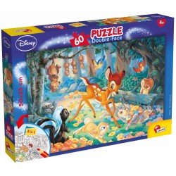 PUZZLE, LISCIANI, BAMBI, PUZZLE DUBLE FACE 60 BUC. - LI47932 - LI47932 - view 1