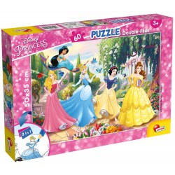 PUZZLE, LISCIANI, PRINCESSE, PUZZLE CU DOUĂ FEȚE 60 PIECI - LI74044 - LI74044 - view 1