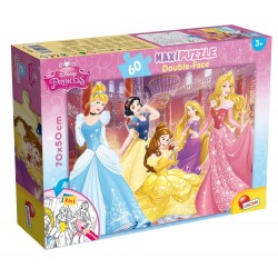PUZZLE, LISCIANI, PRINCESSE, PUZZLE CU DOUĂ FETE 60 BUCE - LI48250 - LI48250 - view 1