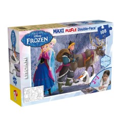PUZZLE, LISCIANI, REGATUL ÎNGHEȚAT, LA PLIMSE, PUZZLE DUBLE FACE 108 BUCĂȚI - LI46898 - LI46898 - view 1