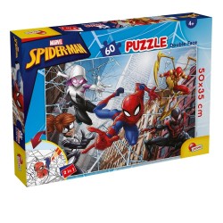 PUZZLE, LISCIANI, SPIDER-MAN, PUZZLE CU DOUĂ FEȚE 60 DE BUCĂȚI - LI99689 - LI99689 - view 1