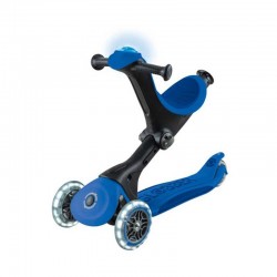 Детска сгъваема тротинетка с родителски контрол 5в1 Globber Go Up Deluxe Flash Lights, тъмно синя - 748-600 - view 3
                  