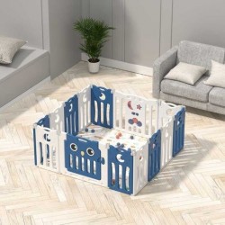 FEELKIDS BABY SAFE PLAY GARD, BAT ALBASTRĂ - FE-WL-MTY04-BL - FE-WL-MTY04-BL - view 1