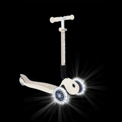 Сгъваема еко тротинетка с 3 колела GLOBBER JUNIOR FOLDABLE LIGHTS ECO - цвят кокос - 692-566-2 - view 3
                  