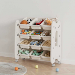FEELKIDS ORGANIZATOR MOBIL PENTRU JUCĂRII DE COPII - ALB - FE-SN-MM006-WH - FE-SN-MM006-WH - view 1