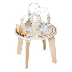 Детска Дървена Образователна Маса с Лабиринт и Мъниста GINGER HOME, 40x40x54 см - W12D626 - view 1