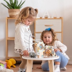 Детска Дървена Образователна Маса с Лабиринт и Мъниста GINGER HOME, 40x40x54 см - W12D626 - view 7
                  