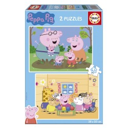 Пъзел, Educa, Peppa Pig 2 в 1, 2 x 48 части - EDU20327 - view 1