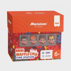 Мини вафлен конструктор Marioinex " Пожарна станция", 280 части - 906 279 - view 1