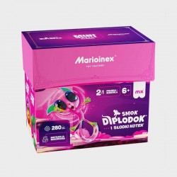 Мини вафлен конструктор Marioinex "Диплодок и котенце", 280 части - 906 224 - view 1