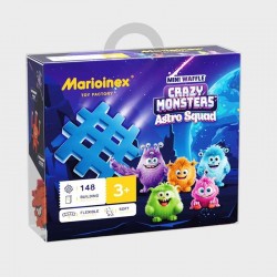 Мини вафлен конструктор Marioinex "Лудите чудовища-отбор астронавти", 148 части - 907 009 - view 1