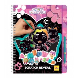 Творчески комплект, Lisciani, Gabby&primes Dollhouse, Scratch Reveal, Скречбук A-meow-zing - LI12976 - view 1