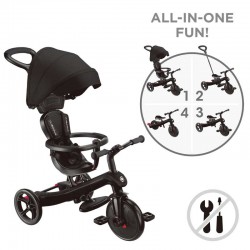 Триколка 4в1 GLOBBER EXPLORER TRIKE със сенник, черна - 634-120 - view 3
                  