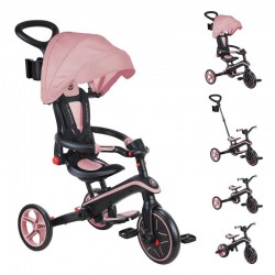 Детска триколка 4 в 1 GLOBBER EXPLORER TRIKE FOLDABLE, сгъваема, розов цвят - 732-210-2 - view 1