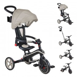 Детска триколка 4 в 1 GLOBBER EXPLORER TRIKE FOLDABLE, сгъваема, бежов цвят - 732-466-2 - view 1