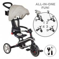Детска триколка 4в1 GLOBBER EXPLORER TRIKE FOLDABLE, сгъваема, бежов цвят - 732-466-2 - view 3
                  
