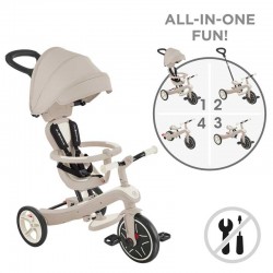 Детска триколка 4 в 1 GLOBBER EXPLORER TRIKE ECOLOGIC, кокос - 637-566 - view 1