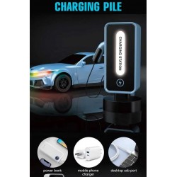 Детска спортна електрическа кола Crazon New Energy със зарядна станция, RC в син цвят - CR333-XN24161-B - view 11
                  