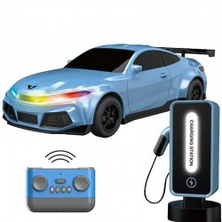 Детска спортна електрическа кола Crazon New Energy със зарядна станция, RC в син цвят - CR333-XN24161-B - view 12
                  
