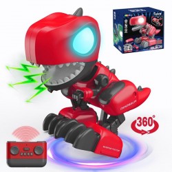 Интерактивен сглобяем динозавър Дино с RC в червен цвят - CR333-PZ2401-R - view 1