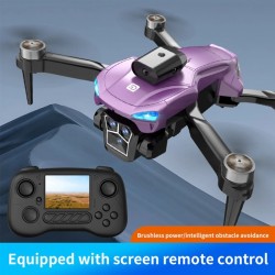 Сгъваем дрон с HD камера, WiFi предаване в реално време, лилав - CRPT003766-PL - view 1