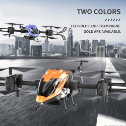 Сгъваем дрон Crazon с ULTRA HD 4K камера, светлинни ефекти и WiFi управление, оранжев цвят - CRYT177109-OR - view 4
                  