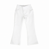 PANTALONI LATI ARCOBALENO PENTRU FETITE - P2444 bianco