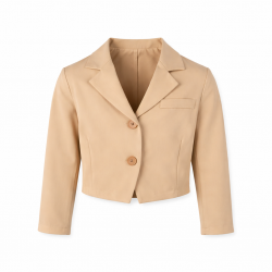 JACHETA ARCOBALENO SCURTĂ DE COPII PENTRU FATA - B2444 bej - B2444 beige - view 1