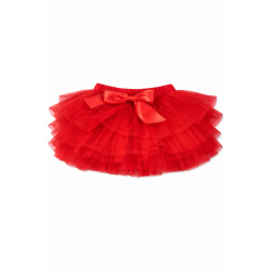 FUSTA SCURTA BEBELUTI TUTU ARCOBALENO CU TUL - IO2223 rosso - IO2223 rosso - view 1