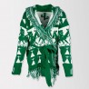 VESTĂ DE COPII ARCOBALENO CU APLICAȚI ȘI CUREA PENTRU FATE - JD2238 verde