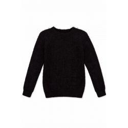 ARCOBALENO PULLOR COPII CU PAR SI LANA PENTRU FETE - JD2188 nero - JD2188 nero - view 1