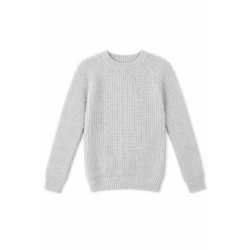PULLOR COPII ARCOBALENO CU PAR SI LANA PENTRU FETE - JD2188 grigio - JD2188 grigio - view 1