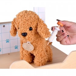 Детска Ветеринарна Клиника Играчка GINGER HOME – Дървен Ветеринарен Център с Аксесоари и Плюшено Куче, 89×57×30 см - W10L016 - view 12
                  