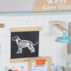 Детска Ветеринарна Клиника Играчка GINGER HOME – Дървен Ветеринарен Център с Аксесоари и Плюшено Куче, 89×57×30 см - W10L016 - view 13
                  