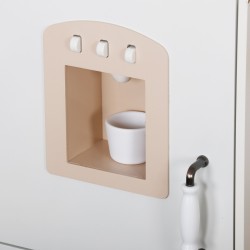 Детска Дървена Кухня GINGER HOME – Винтидж Модел с Електронни Котлони, Светлини, Звуци и Мивка с Течаща Вода, 91×31×90 см - W10C790F - view 14
                  