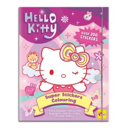 Творчески комплект, Lisciani, Hello Kitty, Книжка за оцветяване със стикери - LI13331 - view 1